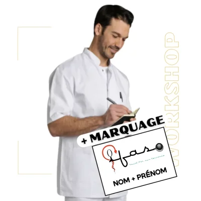 Tunique DENIS Blanche + Marquage
